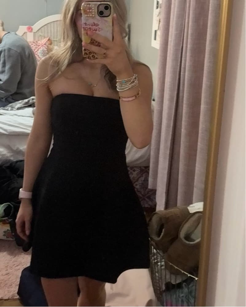 Black Strapless Showpo Dress  - Image 5