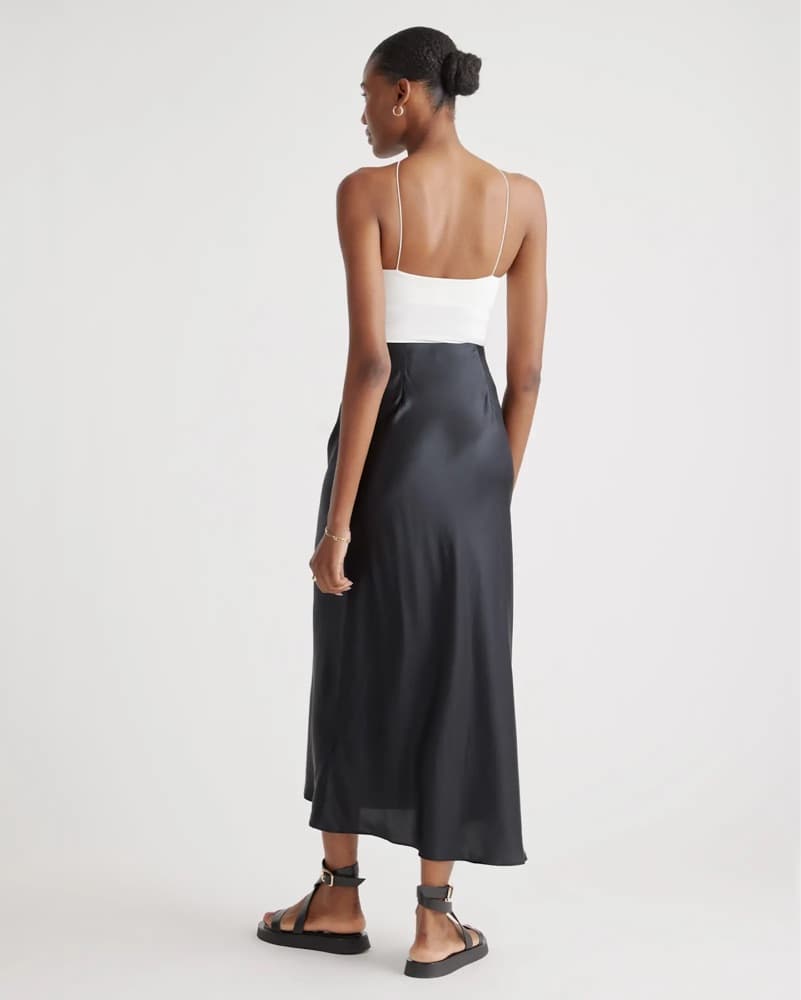 Quince Black Silk Skirt  - Image 3