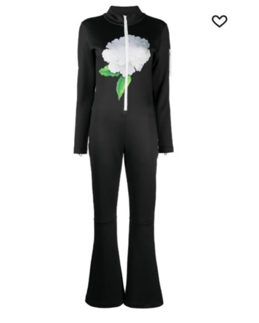 Floral Flared Ski Suit - Image 1