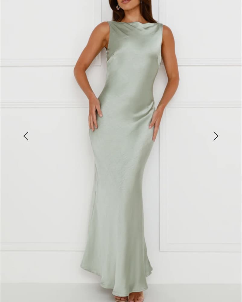 Sage Green Formal Maxi Dress - Image 2