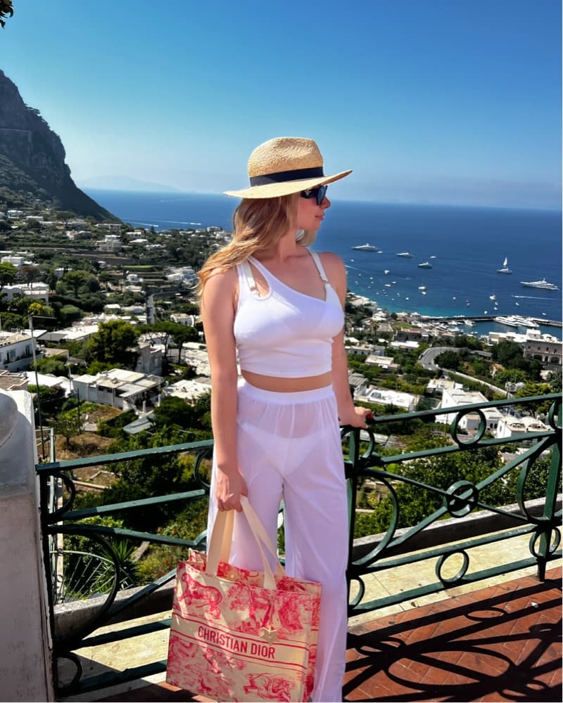 Christian Dior Dioriviera Straw Bag - Image 5
