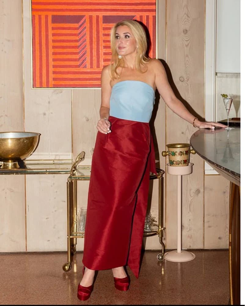 The Nat Note Colorblock Gown - Image 1