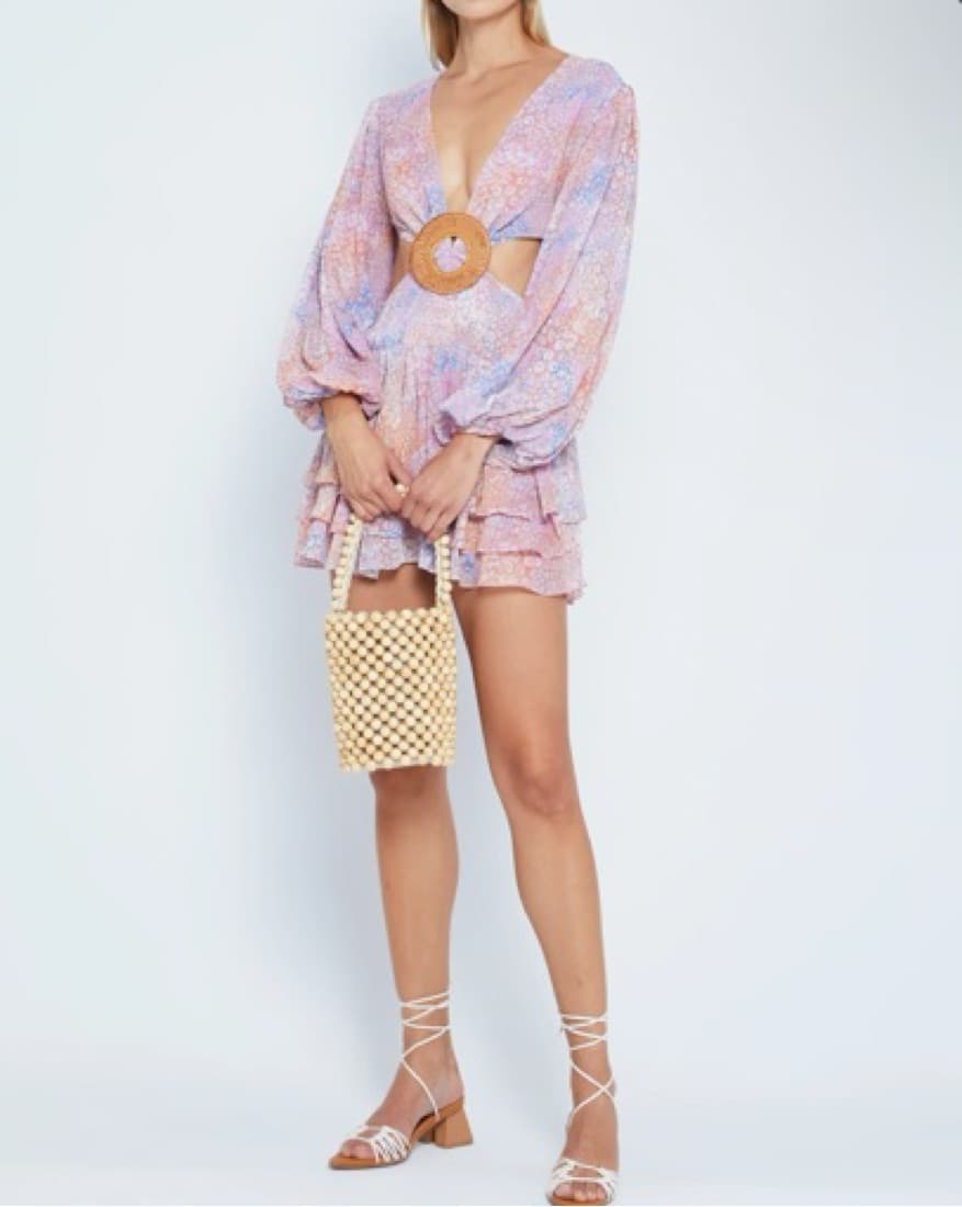 Pink Leopard Mini Dress - Image 1