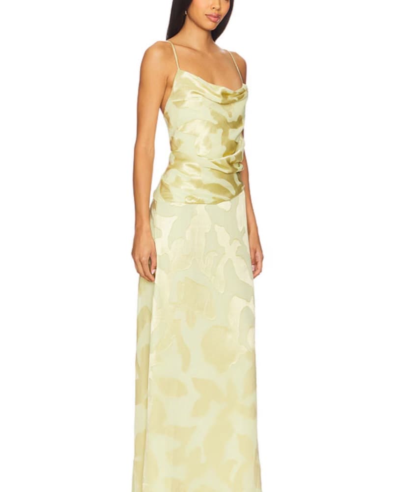 Jessa Draped Gown in Sunglow - Image 2