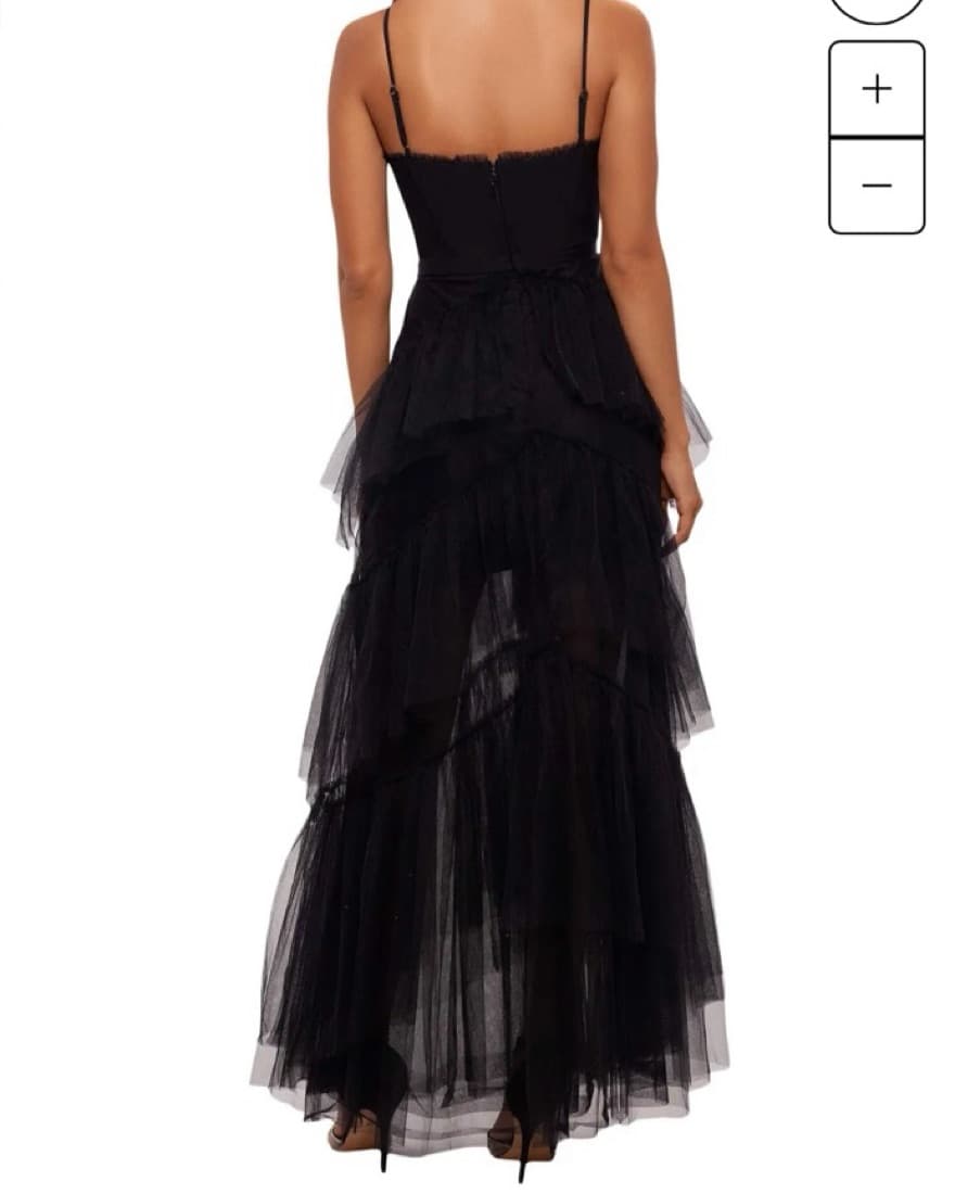 Betsey & Adam Tiered Tulle Corset Dress - Image 2