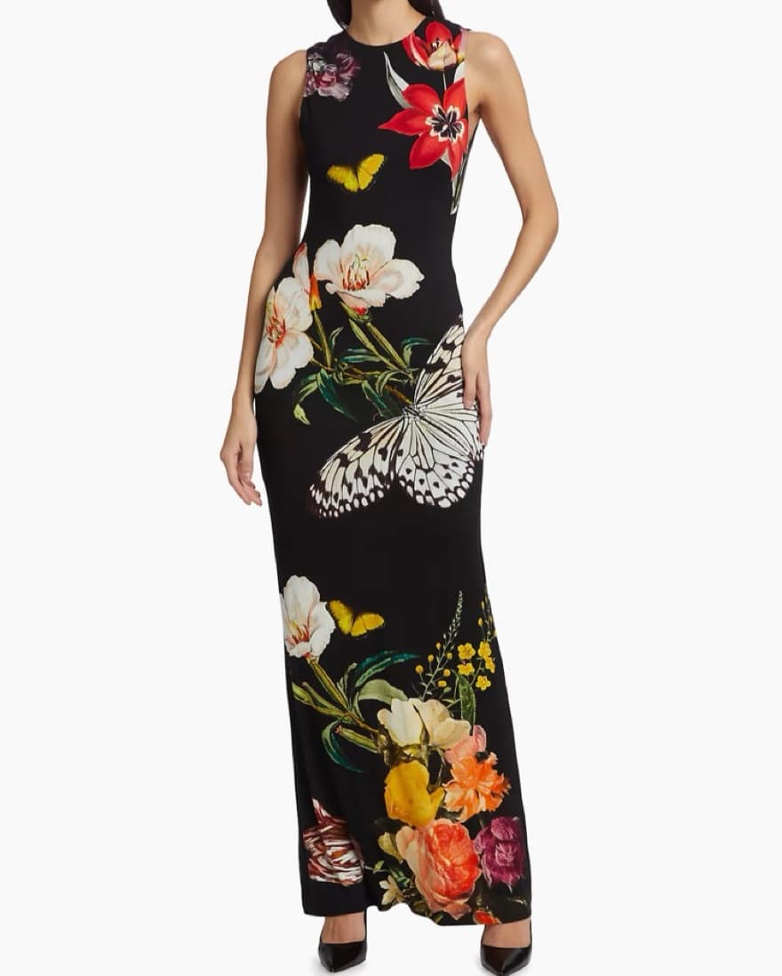 Alice + Olivia Delora floral Maxi Dress - Image 3
