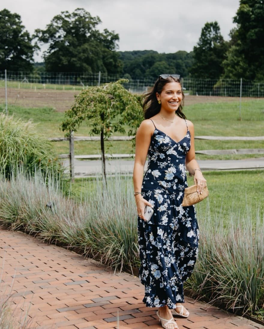 WAYF Blue Floral Maxi Dress - Image 1