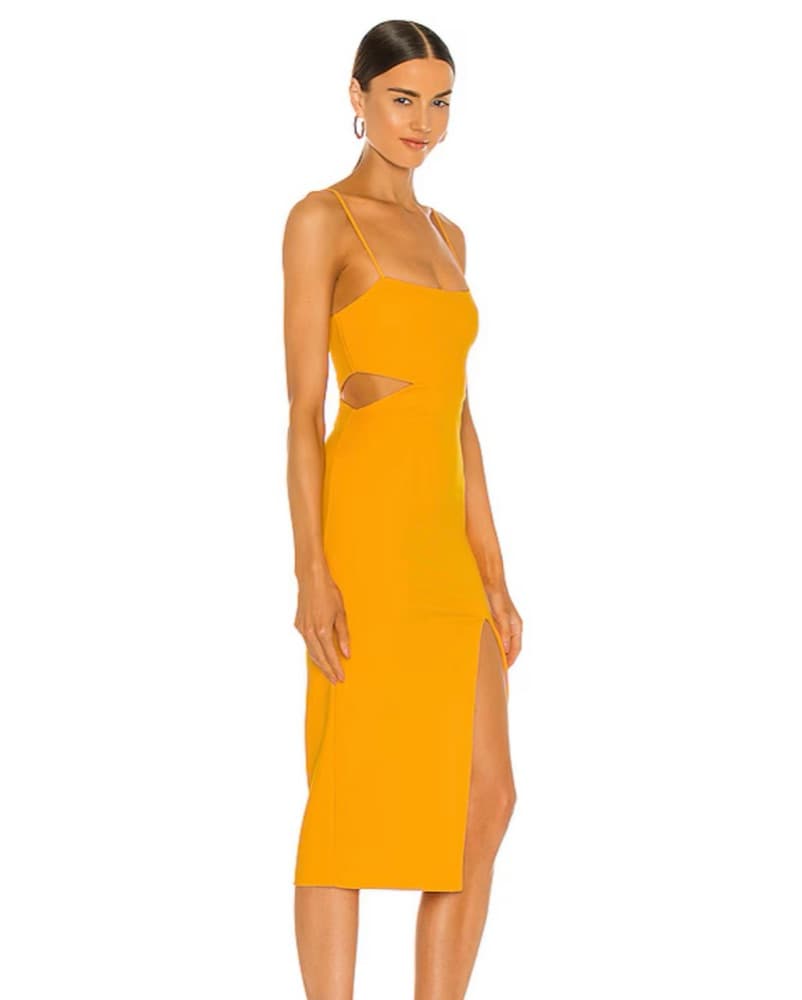 Haydon Dress In Canary Yellow - Image 2