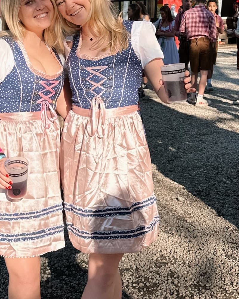 Blue And Pink Dirndl - Image 1