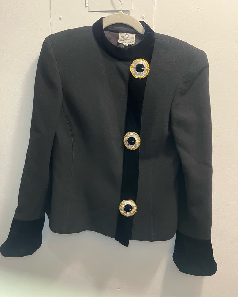  Valentino Elegant Embellished Blazer 8 - Image 1