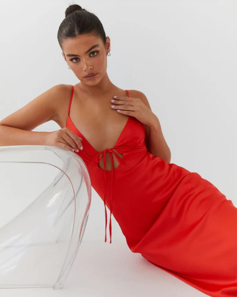  Red Maxi Dress - Image 3
