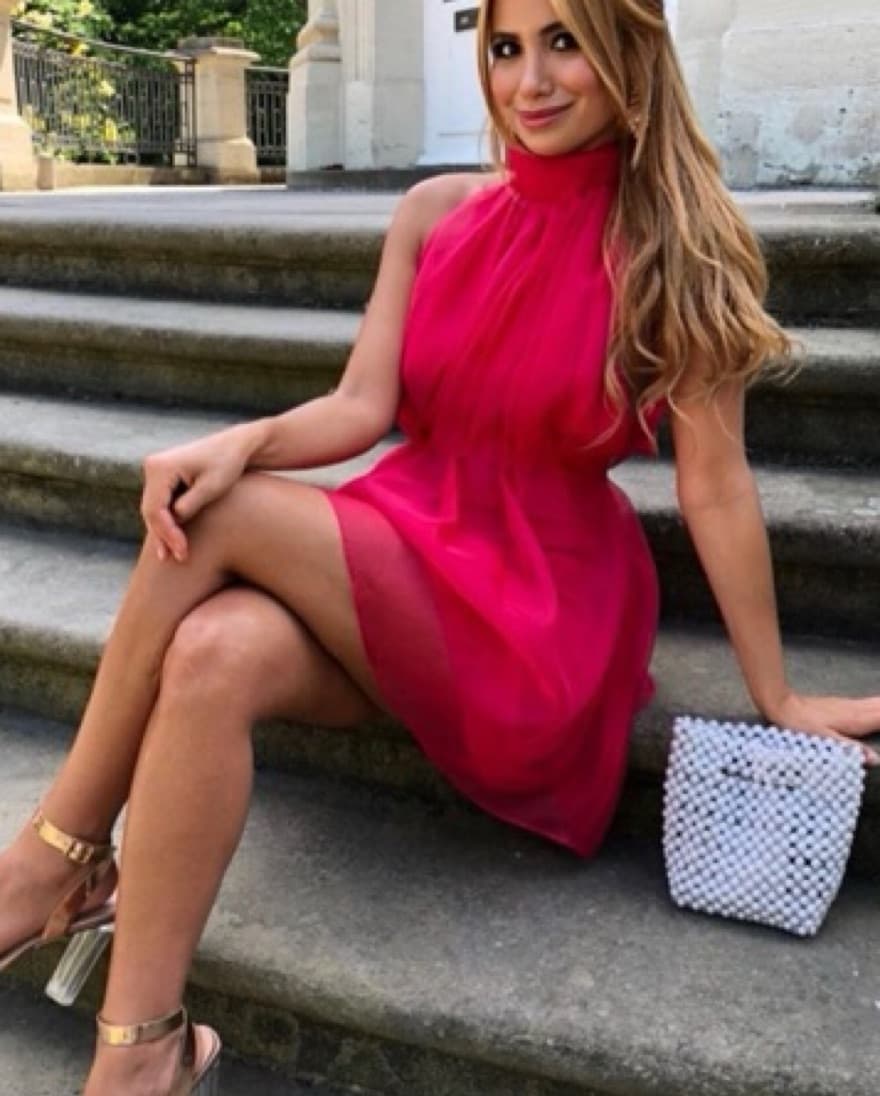 Pink Organza Dress - Image 3