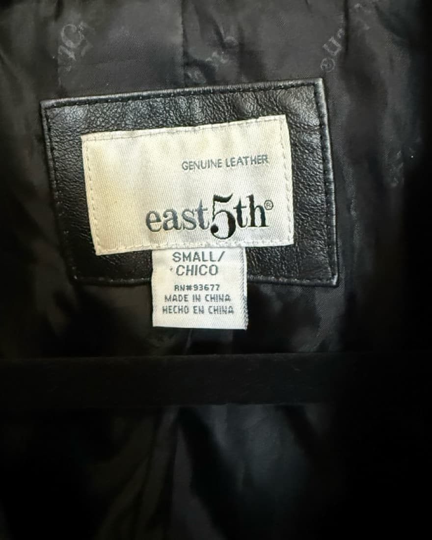 Black Leather Jacket - Image 2