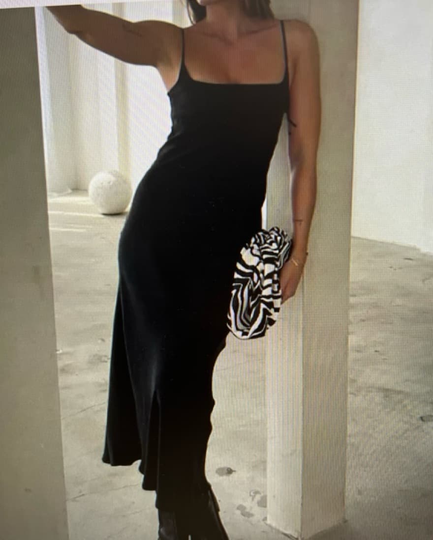 Black Midi Dress - Image 2