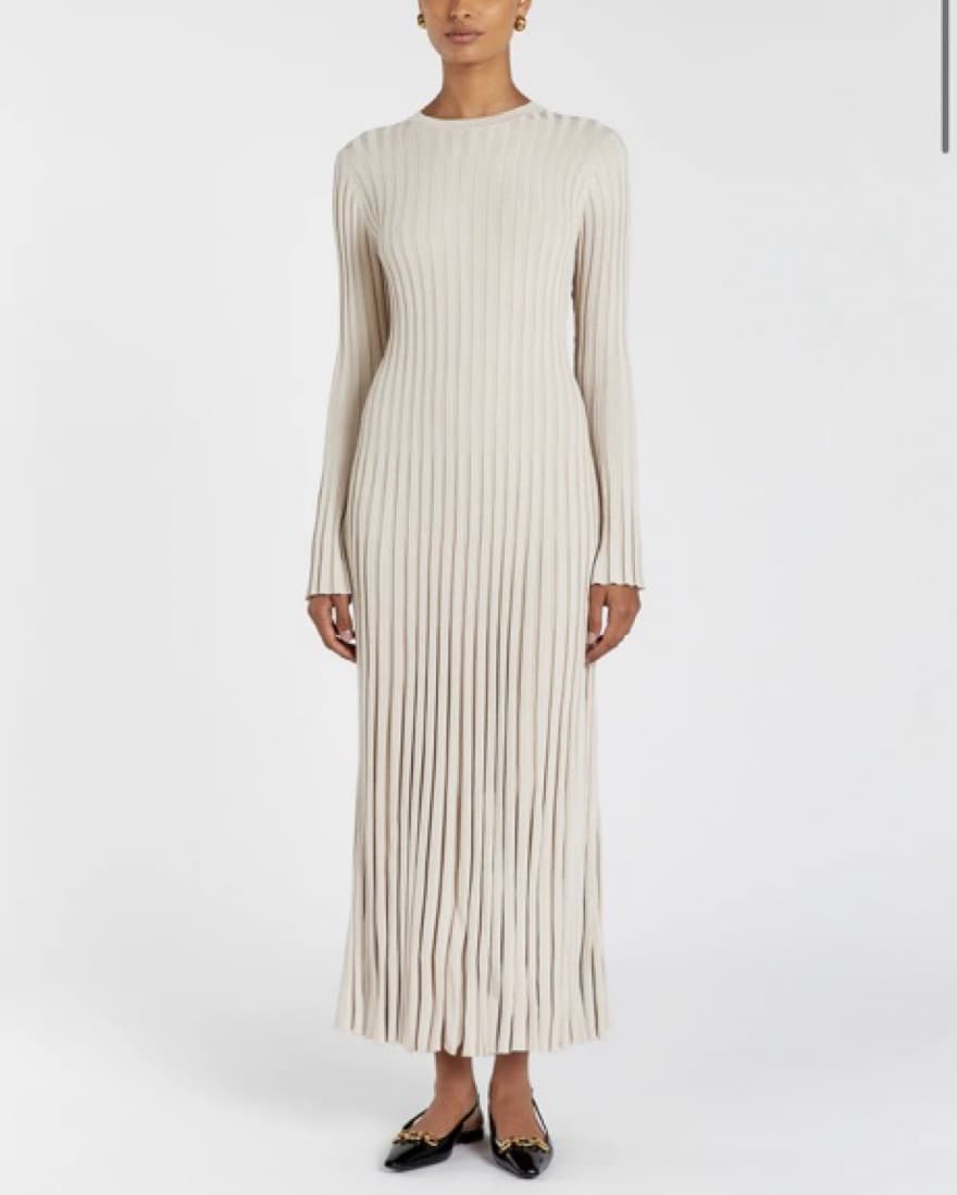 DISSH - ADA STONE LONG SLEEVE MIDI DRESS - Image 1