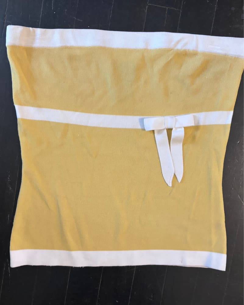 Contrast Bow Tube Top - Image 3
