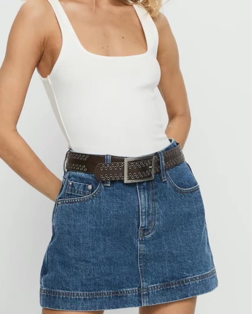 Princess Polly Gazelle Denim Skort - Image 1