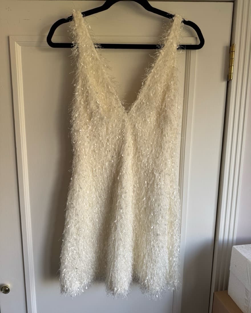Tadashi Shoji Gia Shag Sleeveless V-Neck - Anthropologie - Image 4