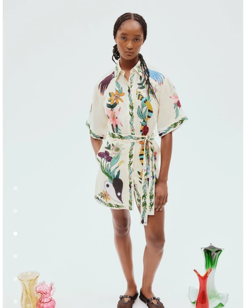 Alemais Belted Shirtdress - Image 2