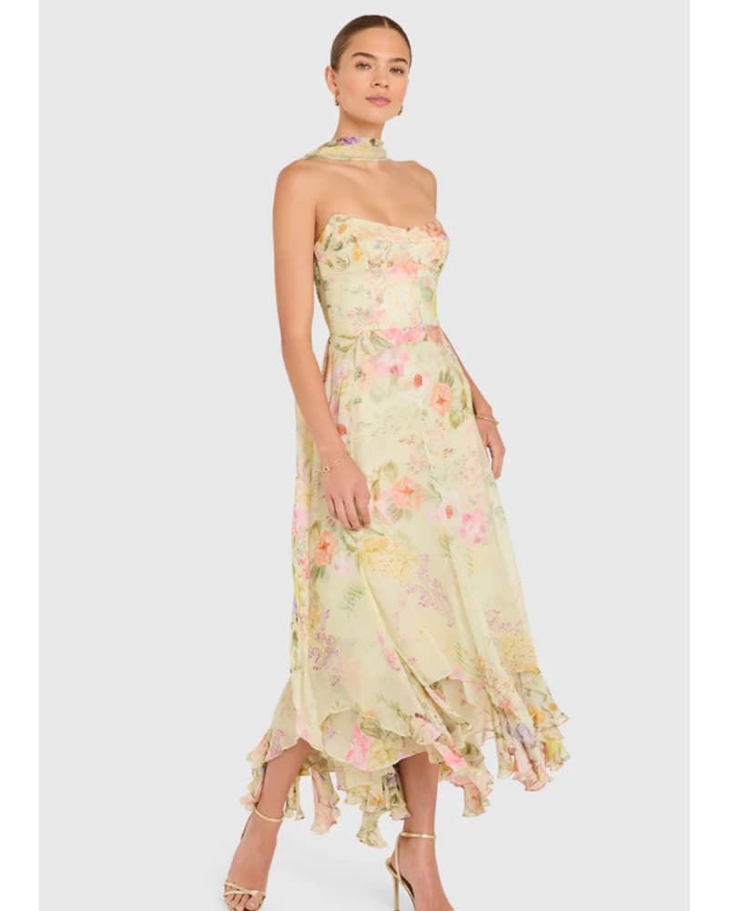 Amanda Uprichard Dress With Scarf  - Image 3