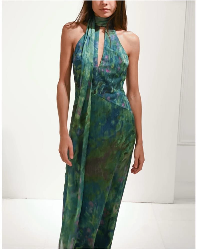 Yellow The Label Monet Dress  - Image 1