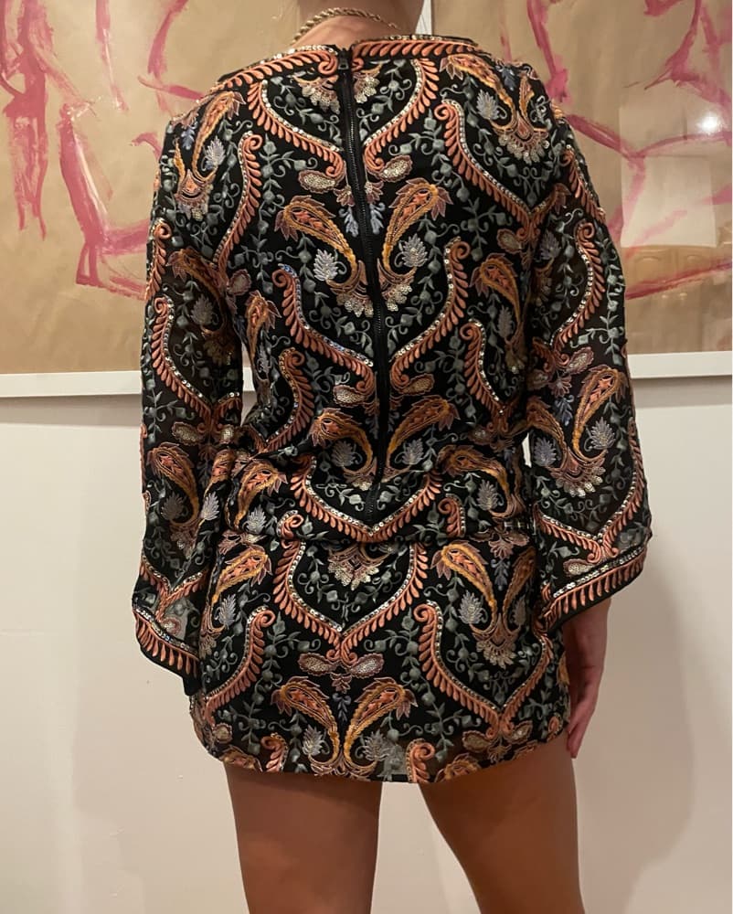 Alice & Olivia Floral Paisley Dress - Image 3