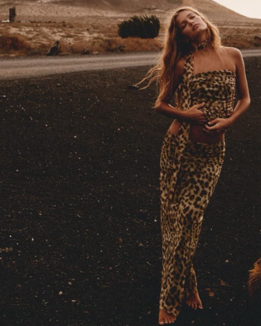  CHEETAH TOP AND SKIRT MATCHING SET  - Image 3