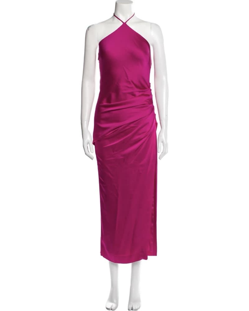 Simkhai Satin Halter Dress - Image 1