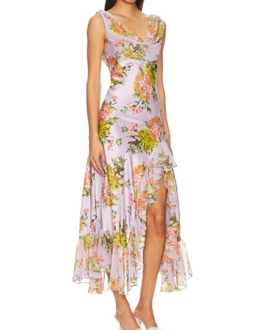 Cinq A Sept Chrysanthemum Dress Lilac - Image 2