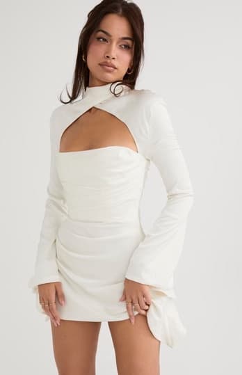 House Of CB Cream Dress - Image 2