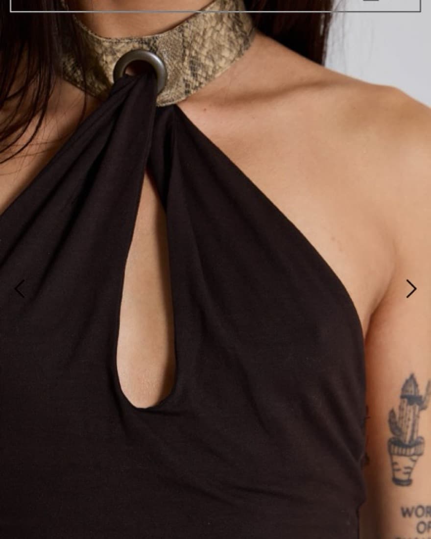Jaded London Zora Brown Backless Choker  - Image 2