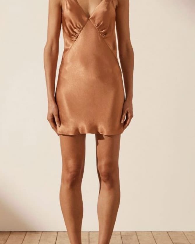 Shona Joy La Lune Plunged Mini Dress (S) - Image 2