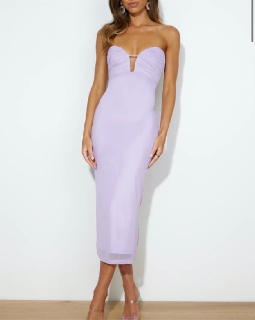 Hello Molly Purple Midi Dress - Image 2