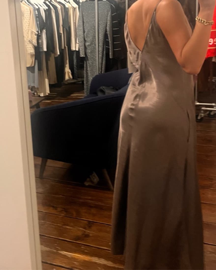 Elegant Satin Maxi Dress - Image 2