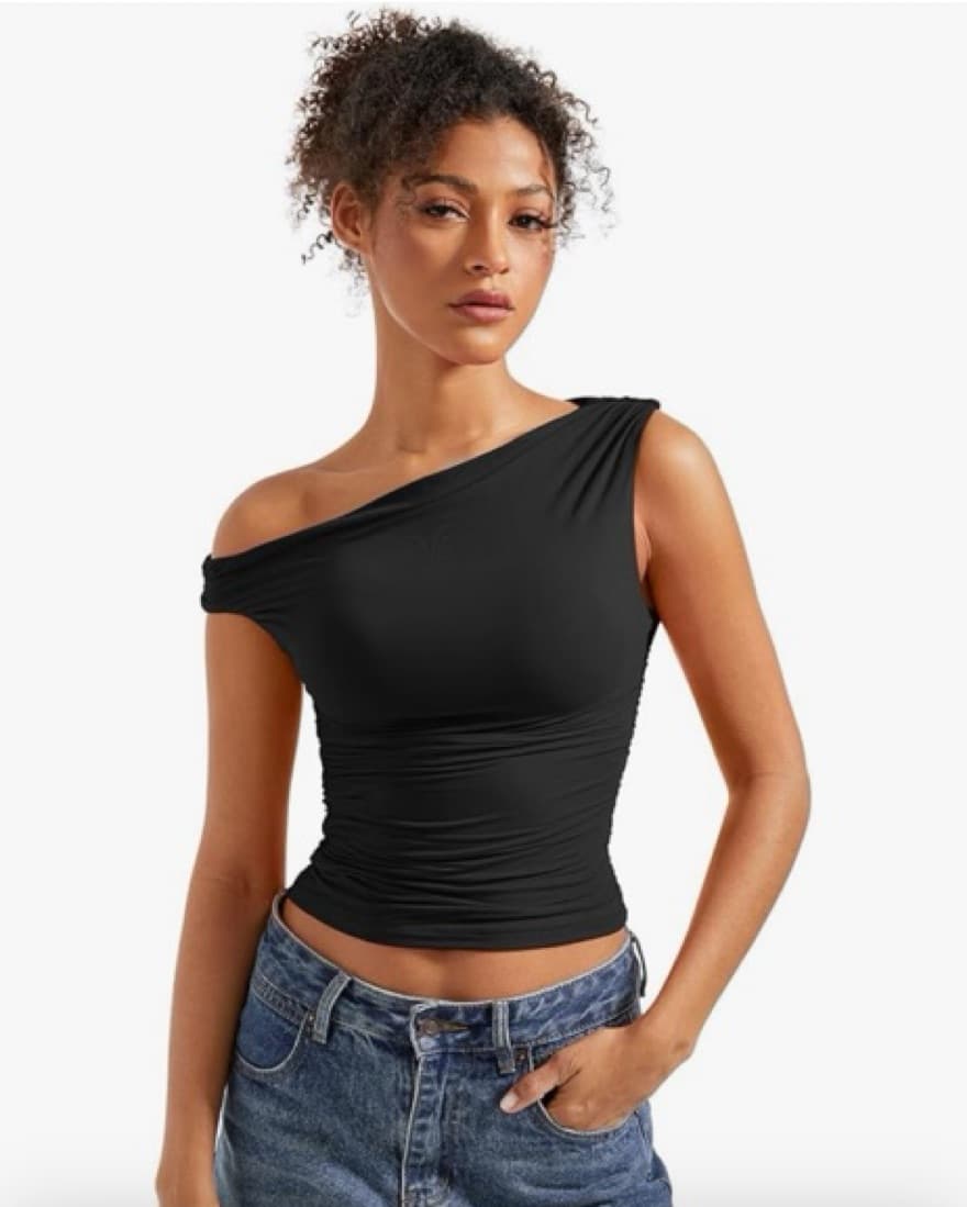 Black Off The Shoulder Top - Image 3
