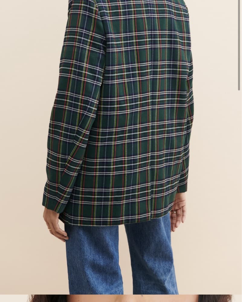 Stylish Plaid Blazer - Image 2