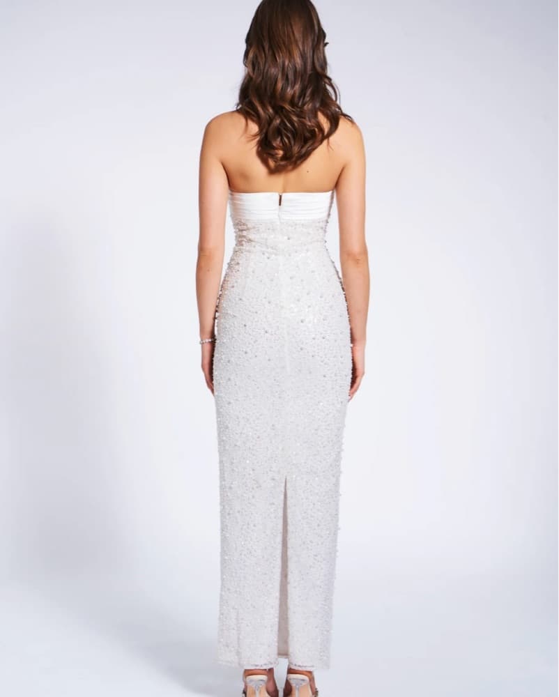 Miss Circle Strapless Midi Dress - Image 4