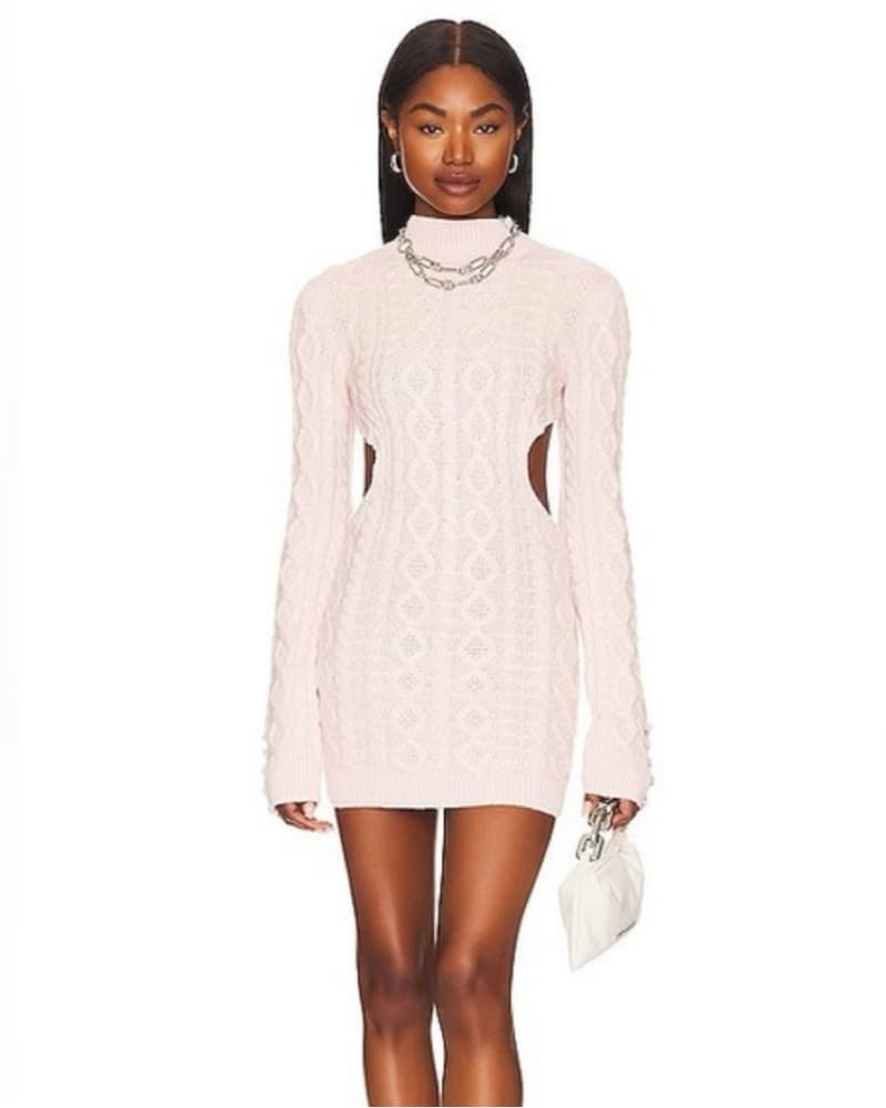 Danielle Guizio Open-Back Wool Dress - Image 2