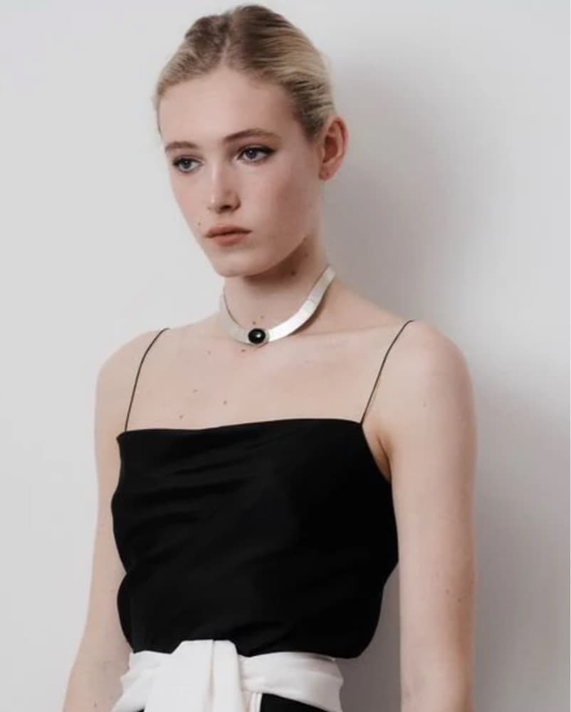 Juju Vera Athena Silver Onyx Collar - Image 2