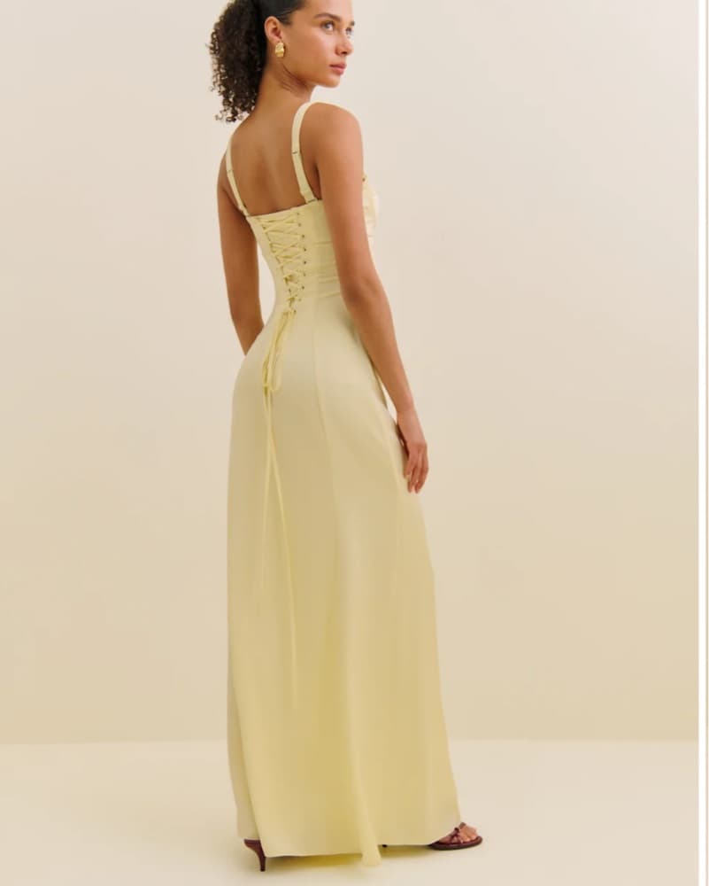 Reformation Britney Satin Dress - Image 2