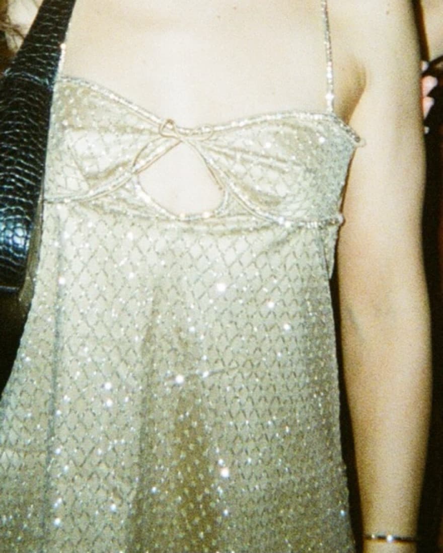 For Love & Lemons Glitter Slip Dress - Image 2