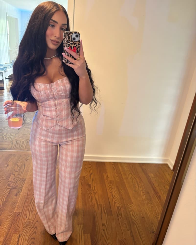 Pink Plaid Set  - Image 1