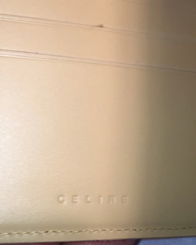 nwot CÉLINE black suede Macadam bifold - Image 3