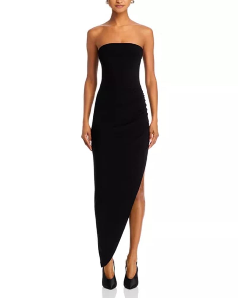 Norma Kamali Black Strapless Dress - Image 3