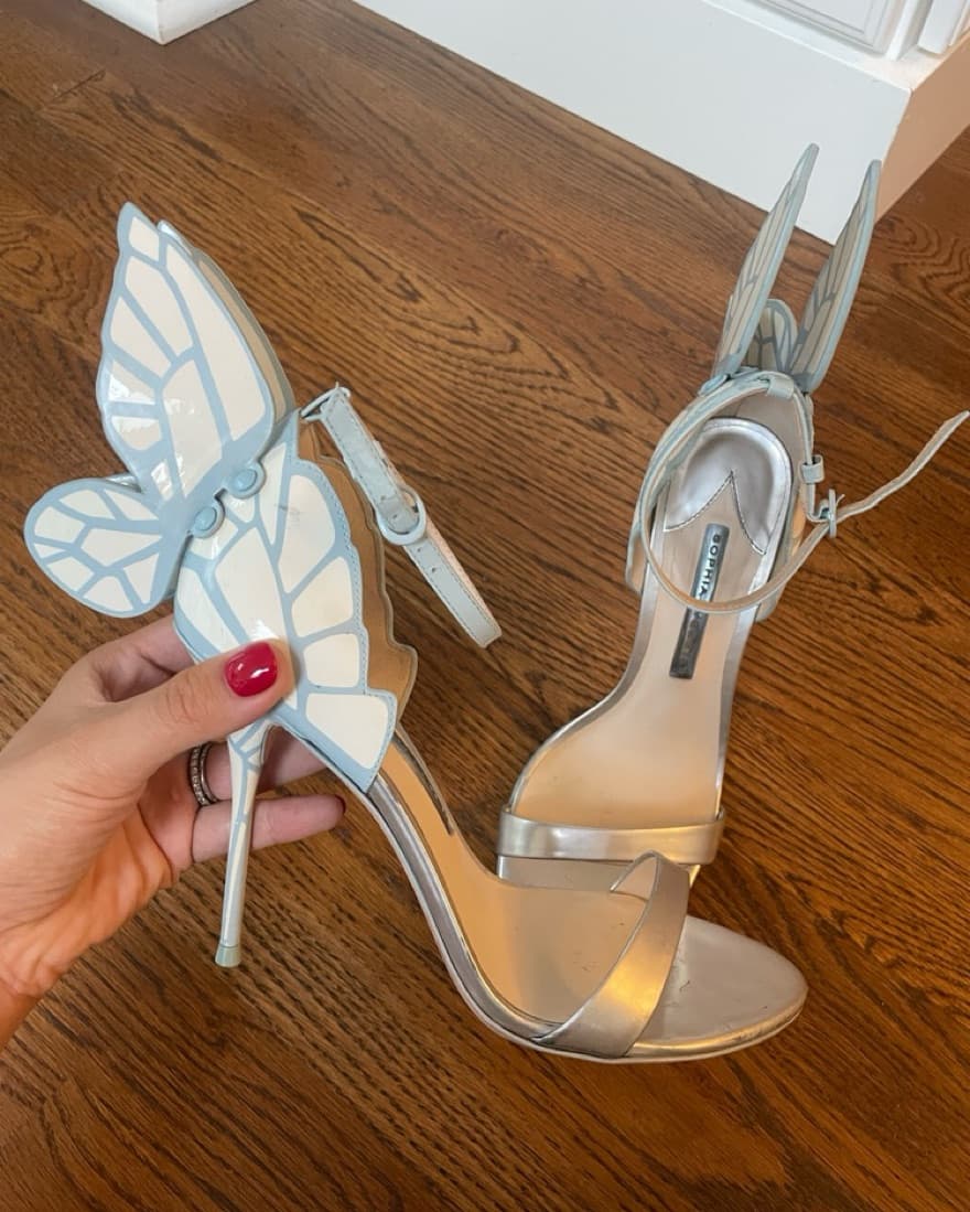 Sophia Webster Bridal Butterfly Heels - Image 1
