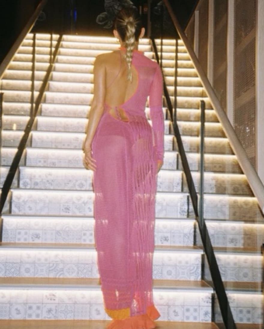 Roberta Einer BIANCA MAXI DRESS -FUSCHIA - Image 3