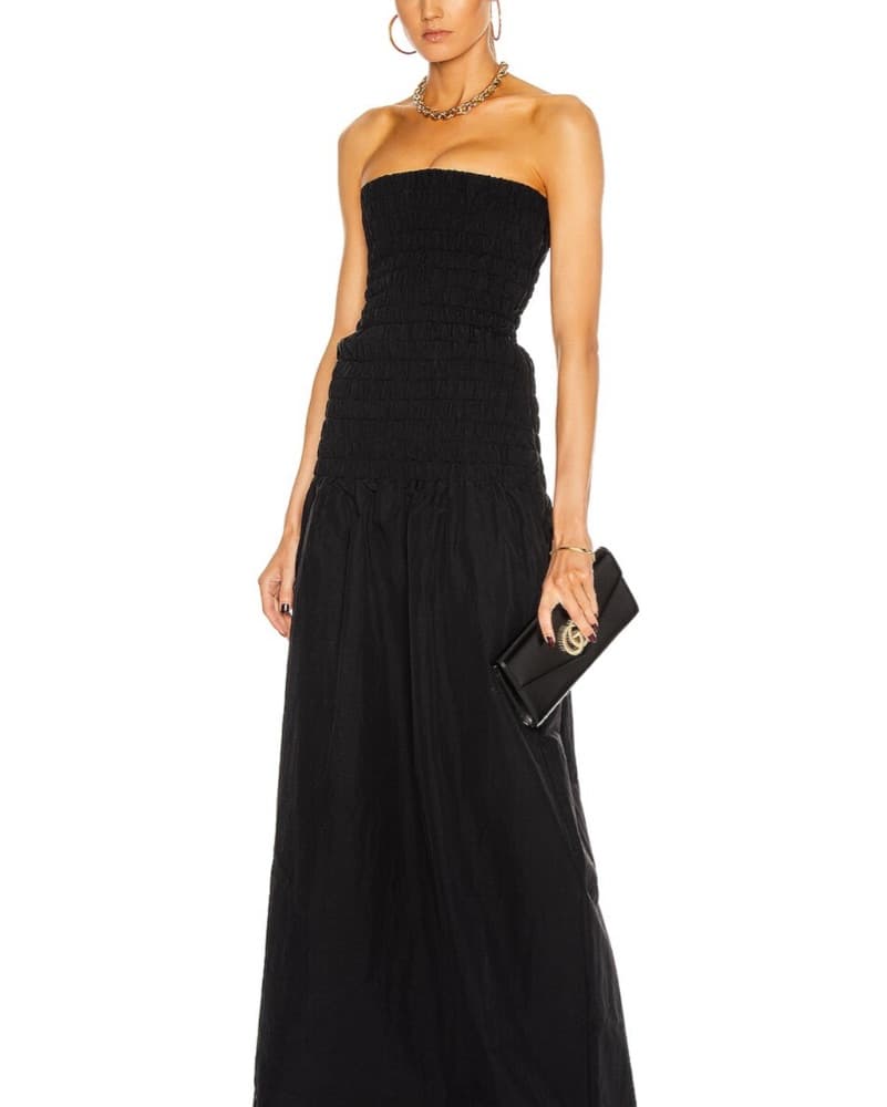 Christopher Esber Black Drop Waist Dress - Image 1