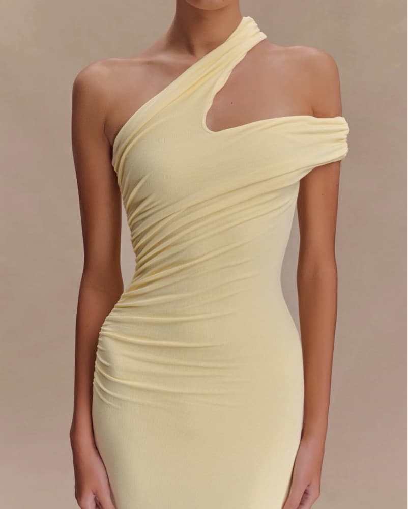 Meshki Yellow Midi Dress  - Image 3