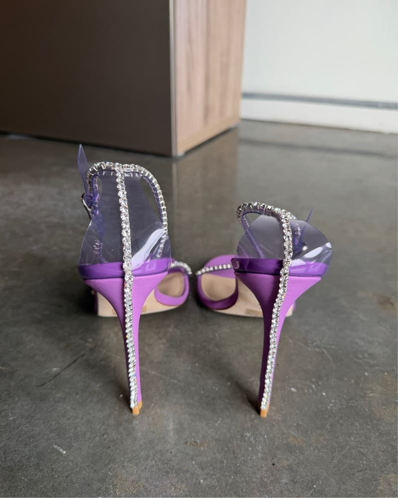 Nudistglam Rhinestone heeled sandals - Image 3