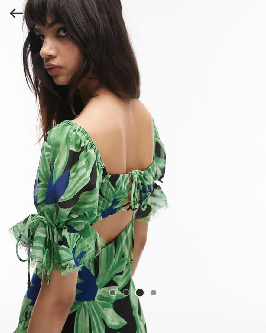 Topshop Floral Midi Dress - Image 3